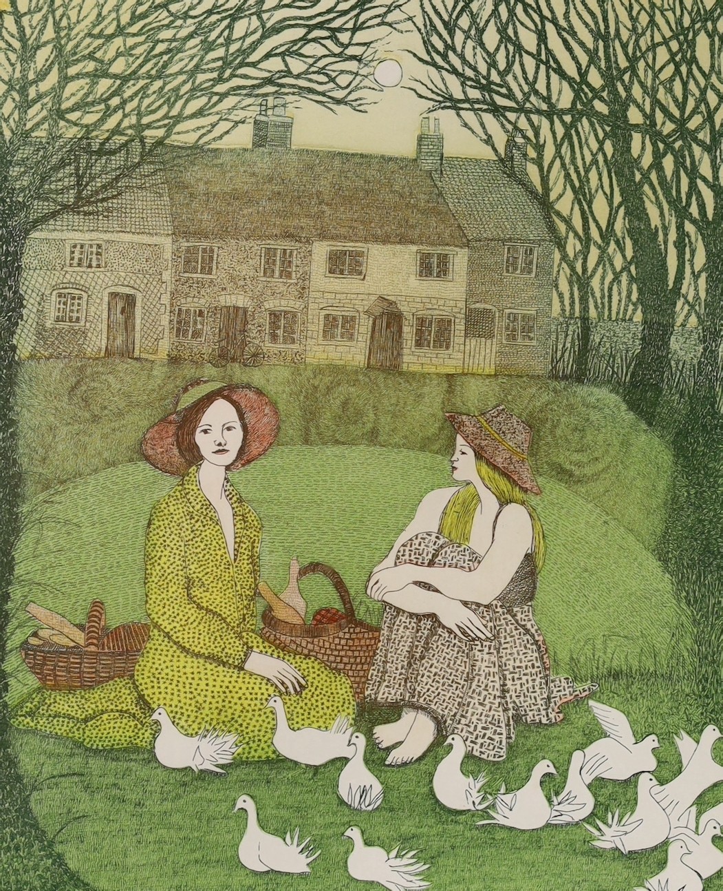 Gillian Lawson (1936-), two limited edition etchings, 